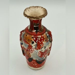 Antique Japanese Porcelain Satsuma Vase